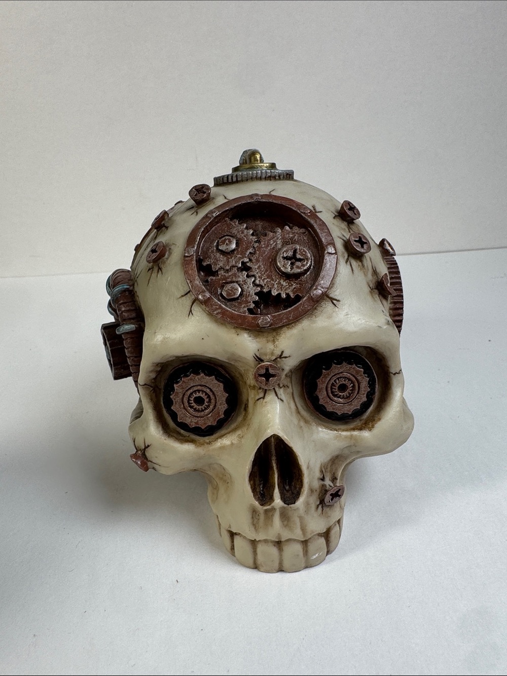 Summit collection steampunk skull decor